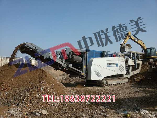 福建大件垃圾移动破碎站设备