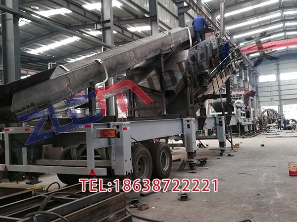 青海履带式移动破碎机组合