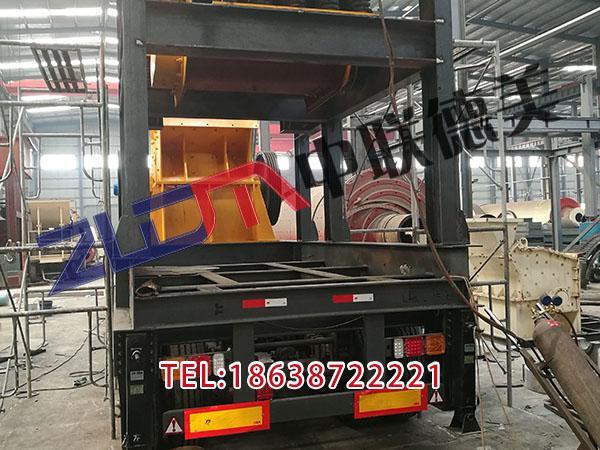 甘肃大型履带式移动破碎站组合